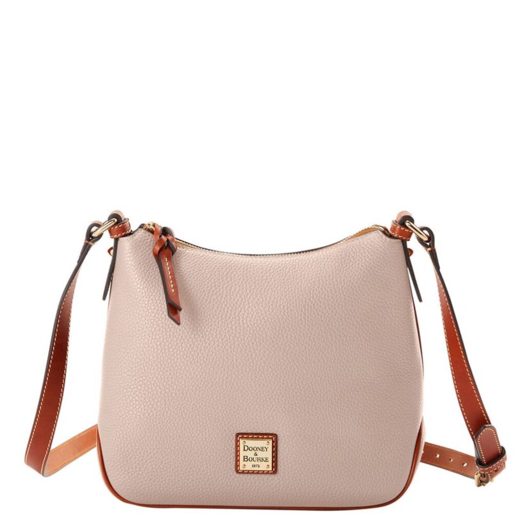 Still NWT - Dooney & Bourke Pebble Grain Crossbody Hobo Shoulder Bag - Oyster